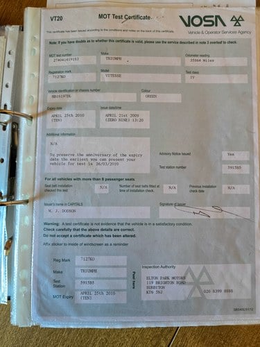 1964 Triumph Vitesse 6 1600 In vendita (immagine 249 di 261)