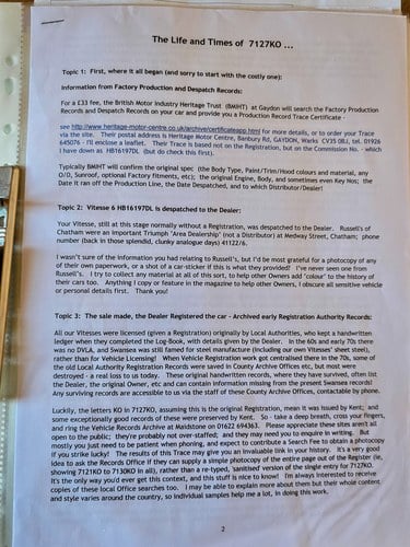 1964 Triumph Vitesse 6 1600 In vendita (immagine 253 di 261)