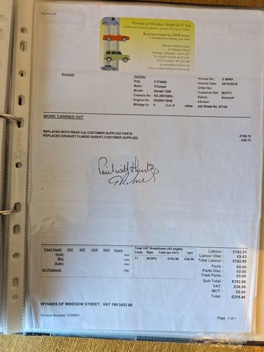 1966 Triumph Herald 1200 For Sale (picture 220 of 248)