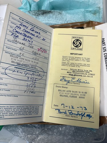 1973 Jaguar E-Type Series 3 V12 Open Two Seater In vendita (immagine 222 di 225)