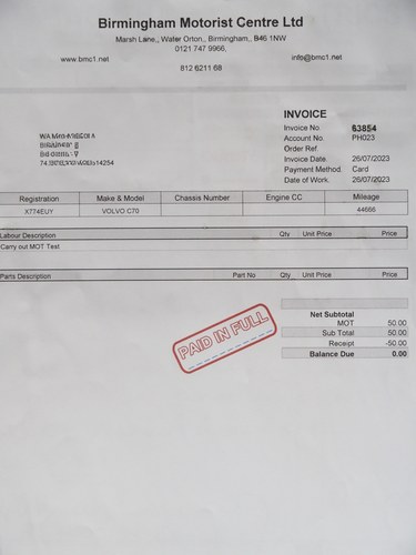 2000 Volvo C70 20V LPT Convertible à vendre (picture 109 of 118)