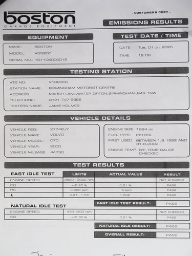 2000 Volvo C70 20V LPT Convertible à vendre (picture 118 of 118)