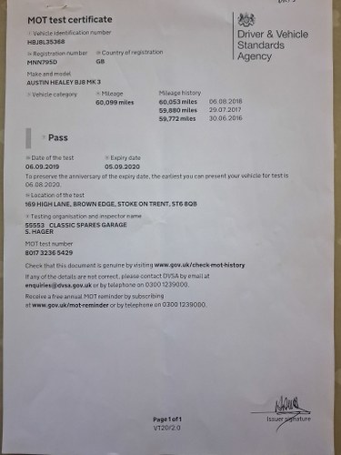 1966 Austin Healey 3000 MkIII BJ8 RHD In vendita (immagine 132 di 132)