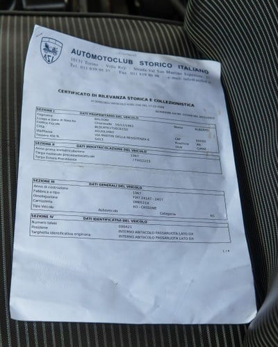 1967 Fiat 241 Drop Side Pick Up LHD à venda (imagem 125 de 128)