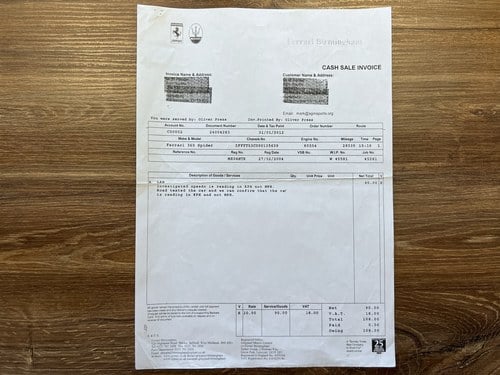 2004 Ferrari 360 Spider Te koop (foto 199 van 222)