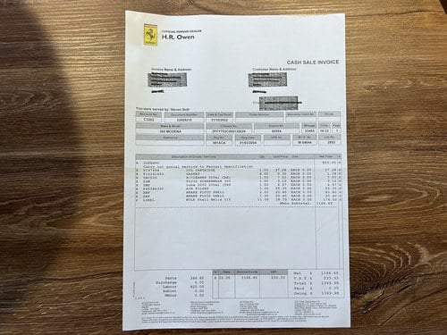 2004 Ferrari 360 Spider Te koop (foto 210 van 222)