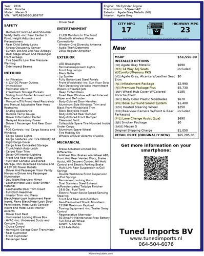 2016 Porsche Macan S 3,0L Twin Turbo V6 For Sale (picture 117 of 117)