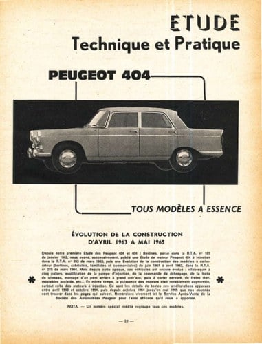 1967 Peugeot 404 In vendita (immagine 29 di 79)