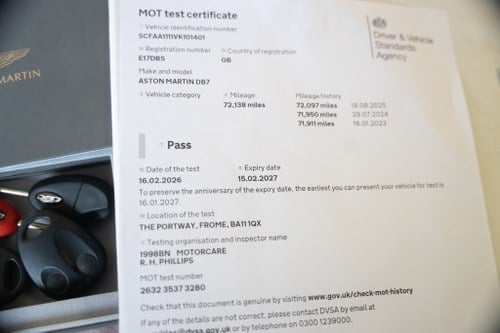 1997 Aston Martin DB7 For Sale (picture 127 of 135)