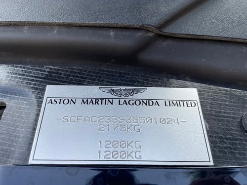 2003 Aston Martin V12 Vanquish For Sale (picture 121 of 151)