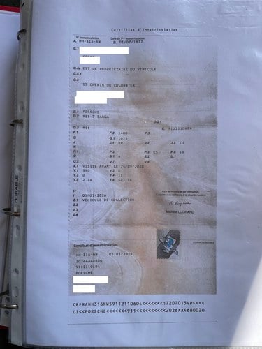 1972 Porsche 911T 2.4 Targa ‘Olklappe’ In vendita (immagine 116 di 126)