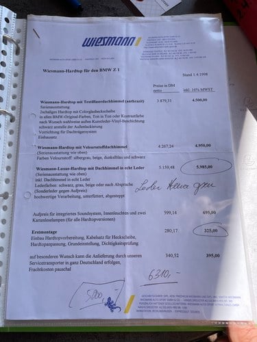 1990 BMW Z1 Wiesmann till salu (bild 70 av 89)