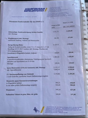 1990 BMW Z1 Wiesmann till salu (bild 75 av 89)