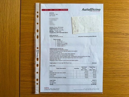 2001 Ferrari 360 Spider - Manual - 20k Miles till salu (bild 126 av 131)
