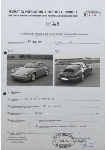 1992 Porsche 911 (964) Carrera RS Cup zum Verkauf (Bild 241 von 276)