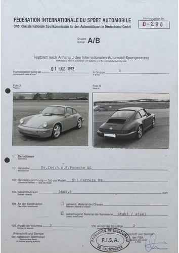 1992 Porsche 911 (964) Carrera RS Cup zum Verkauf (Bild 259 von 276)