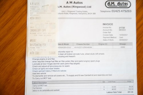 1991 Volkswagen Golf GL Mk2 Te koop (foto 135 van 150)