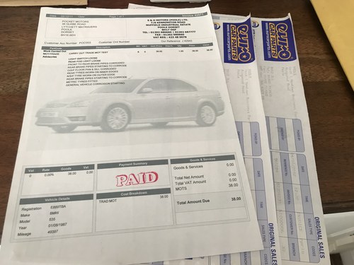 1987 BMW M535i till salu (bild 91 av 103)