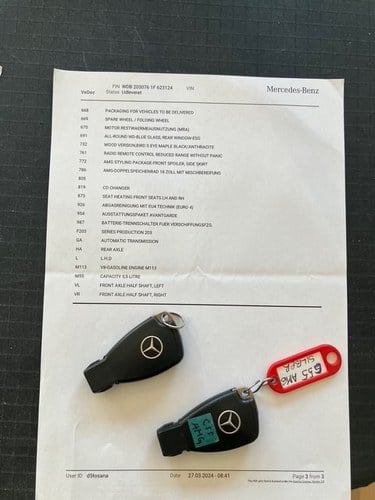 2004 Mercedes-Benz C55 AMG W203 till salu (bild 44 av 60)