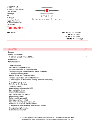 1964 Lotus Ford Cortina Mk1 FIM Prepared Race Car à venda (imagem 283 de 308)