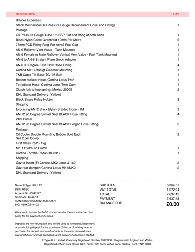 1964 Lotus Ford Cortina Mk1 FIM Prepared Race Car à venda (imagem 301 de 308)