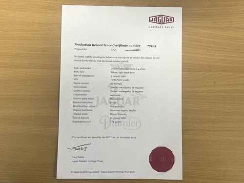 1980 Daimler Sovereign 4.2 Series III à venda (imagem 139 de 159)