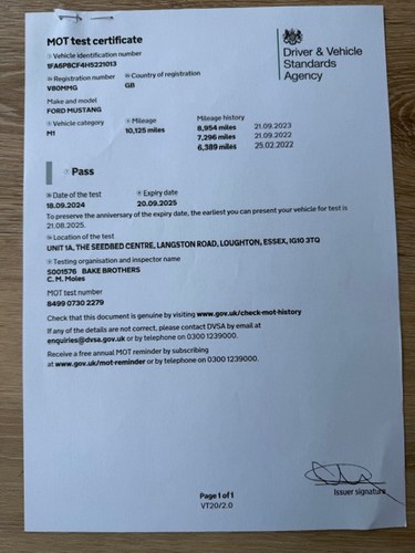 2016 Ford Mustang Mk6 5L V8 RHD For Sale (picture 107 of 117)