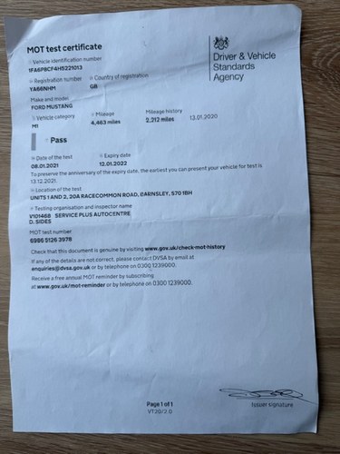 2016 Ford Mustang Mk6 5L V8 RHD For Sale (picture 109 of 117)