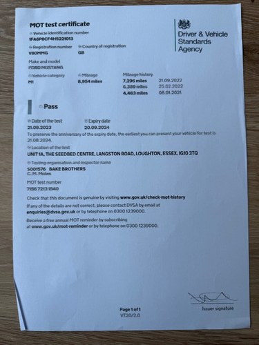 2016 Ford Mustang Mk6 5L V8 RHD For Sale (picture 110 of 117)