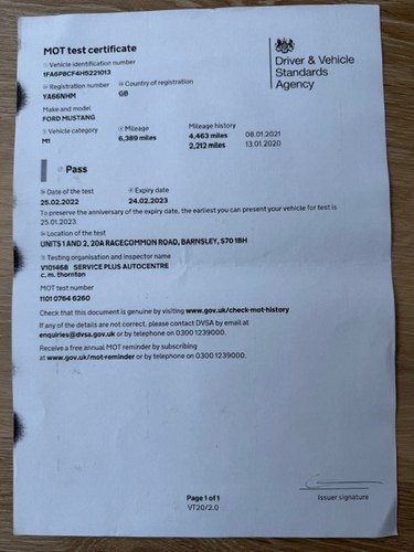 2016 Ford Mustang Mk6 5L V8 RHD For Sale (picture 114 of 117)