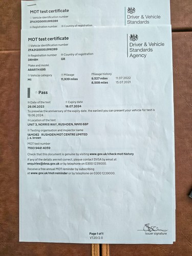 2018 Abarth 695 Rivale For Sale (picture 212 of 213)