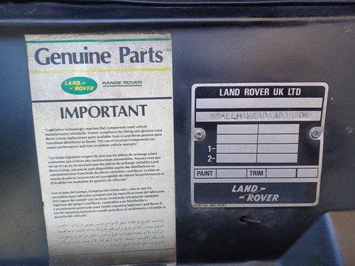 1987 Land Rover Range Rover Classic 2.4L TDI For Sale (picture 133 of 157)