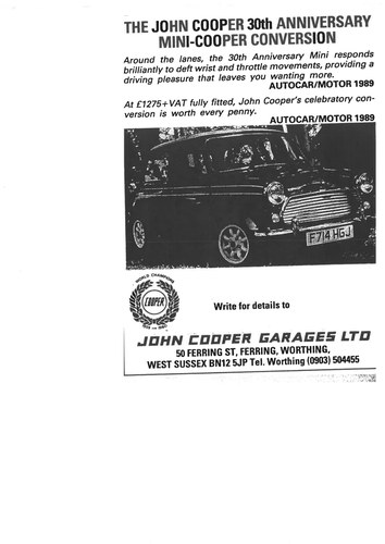 1989 Austin Mini Thirty For Sale (picture 139 of 144)