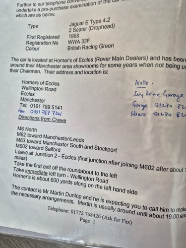 1968 Jaguar E-Type Series 1.5 4.2L OTS RHD En venta (imagen 156 de 187)