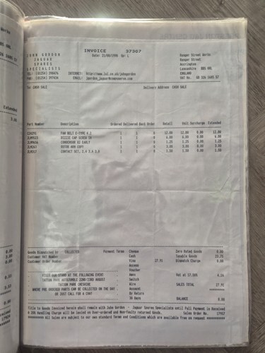 1968 Jaguar E-Type Series 1.5 4.2L OTS RHD En venta (imagen 183 de 187)