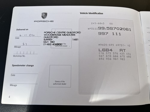 2004 Porsche 911 Carrera 997 Manual à venda (imagem 138 de 168)