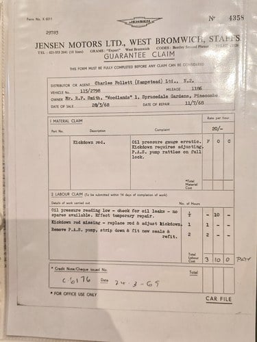 1968 Jensen Interceptor Mk1 For Sale (picture 263 of 316)