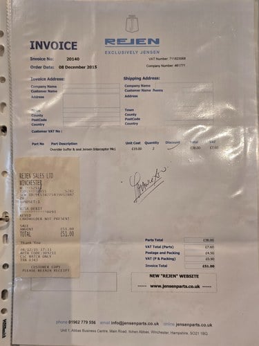 1968 Jensen Interceptor Mk1 For Sale (picture 271 of 316)