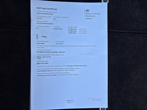 2013 Aston Martin Rapide S En venta (imagen 216 de 225)