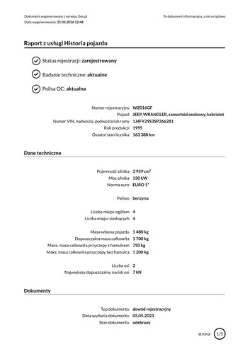 1995 Jeep Wrangler YJ En venta (imagen 100 de 104)