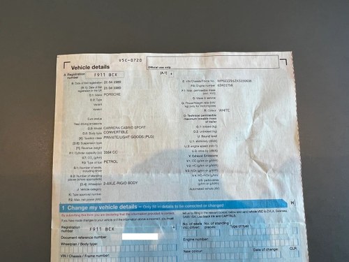 1989 Porsche 911 Carrera Cabriolet Sport zum Verkauf (Bild 257 von 258)