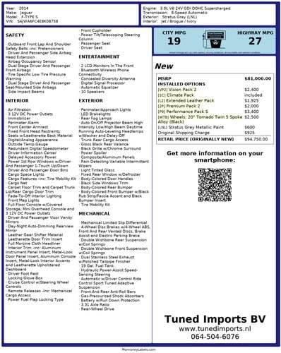 2014 Jaguar F-Type S Convertible till salu (bild 97 av 106)