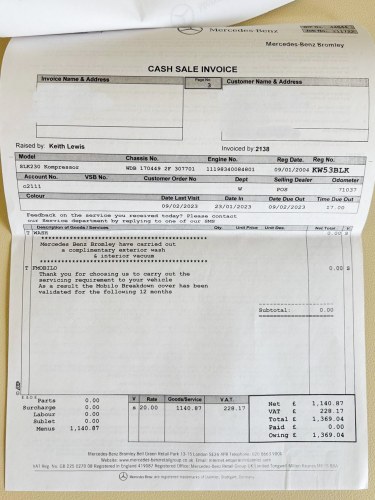 2004 Mercedes-Benz R170 SLK230 For Sale (picture 106 of 107)