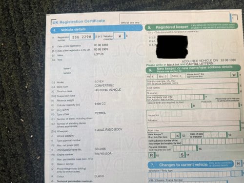 1969 Lotus Seven Series 3 For Sale (picture 106 of 109)