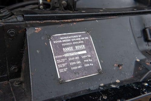 1973 Land Rover Range Rover Convertible 'Suffix B' For Sale (picture 121 of 151)