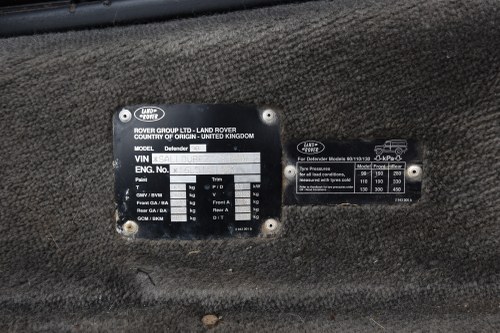 1996 Land Rover Defender 90 à venda (imagem 60 de 164)