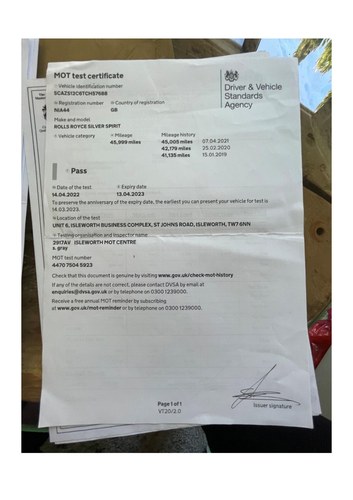 1995 Rolls-Royce Silver Spirit IV till salu (bild 54 av 75)