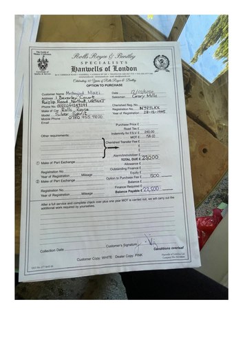 1995 Rolls-Royce Silver Spirit IV till salu (bild 56 av 75)