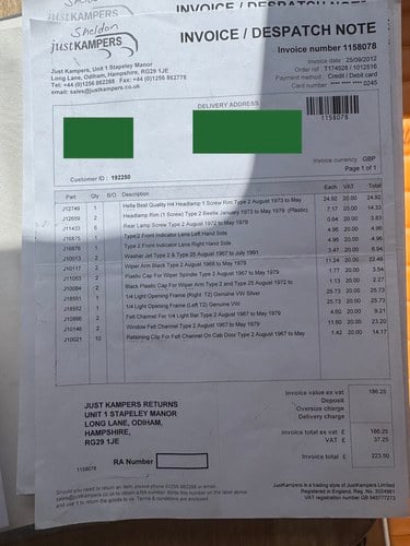 1973 Volkswagen Type 2 Bay Window Camper Te koop (foto 162 van 165)