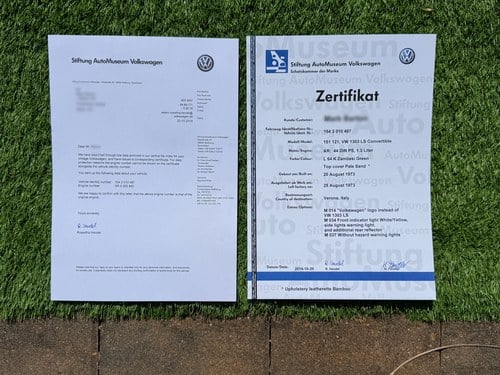 1973 Volkswagen 1303LS Karmann Convertible Te koop (foto 123 van 135)